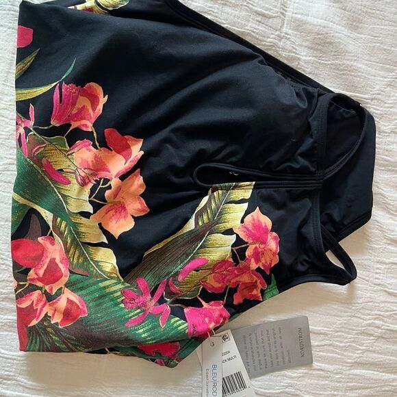 Bleu Rod Beattie Return to Rio Keyhole One Piece - Black Multi Size 6 NWT - Picture 4 of 8